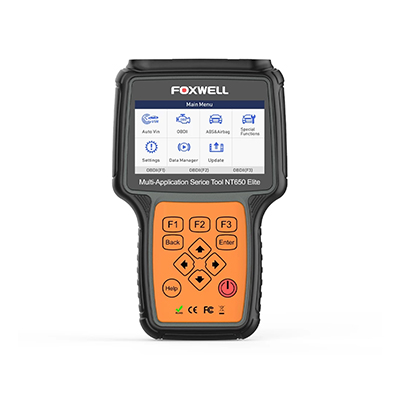 FOXWELL NT650 Elite Car Automotive Scanner OBD2 ABS Airbag Code Reader with SAS EPB DPF EPS CVT TPMS TPS Battery Registeration Oil Light Reset