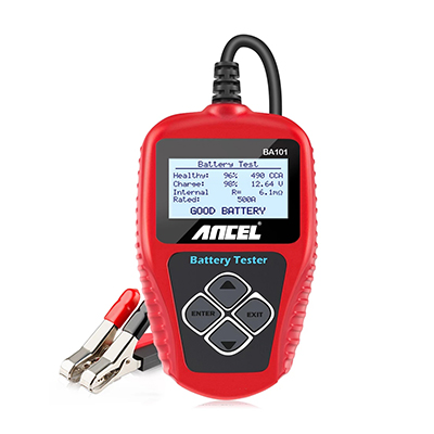 ANCEL BA101 battery load tester Car Battery Tester 100-2000CCA Digital Analyzer 12V tester PK KW600
