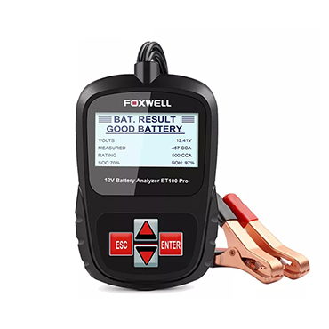FOXWELL BT100 PRO Car Battery Tester For Flooded AGM GEL 100 to 1100CCA 200AH 6V 12V Battery Health Analyzer Diagnostic Tool