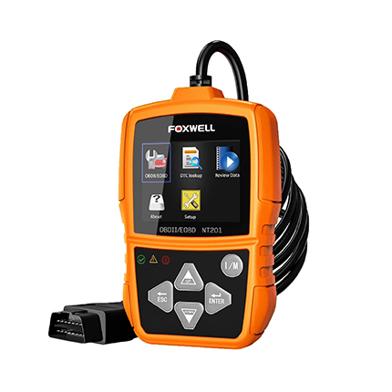 FOXWELL NT201 OBD2 Scanner Check Engine Light Car Code Reader Emission Analyzer Car Diagnostic Tool