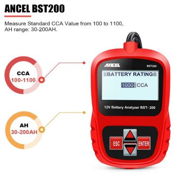ANCEL BST200 Car Battery Tester 12V 1100CCA Battery Analyzer Automotive Scanner Car Diagnostic Tool Free Update-Obdzon-2