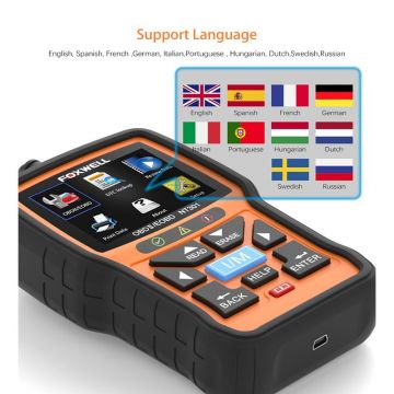 FOXWELL NT301 OBD2 Scanner Professional Mechanic OBDII Diagnostic Code Reader Tool for Check Engine Light-Obdzon-3