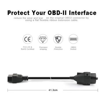 FOXWELL OBDII Adapter for BMW 20 Pin to OBD2 16 PIN Female Connector e36 e39 X5 Z3 for BMW 20pin-Obdzon-2