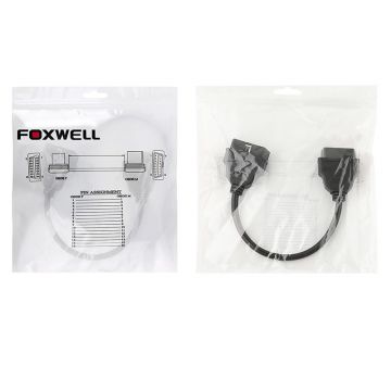 FOXWELL 16 Pin Male Adapter To 16 Pin OBD2 Female Connector Cable Lead Diagnostic Interface OBDII Extension Cable 30cm -Obdzon-6