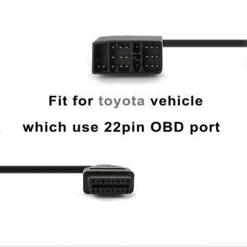 FOXWELL OBD2 Cable For Toyota 22 Pin To 16 Pin Female OBD2 OBDII obd2 Cable Connector Adapter Cable Car Diagnostic Tool-Obdzon-4
