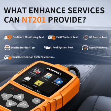 FOXWELL NT201 OBD2 Scanner Check Engine Light Car Code Reader Emission Analyzer Car Diagnostic Tool-Obdzon-1