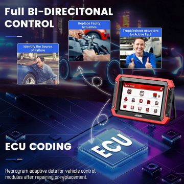 ANCEL DS600 OBD2 Automotive Scanner All System Bi-Directional Injector ECU Coding Car Diagnostic Tool-Obdzon-1