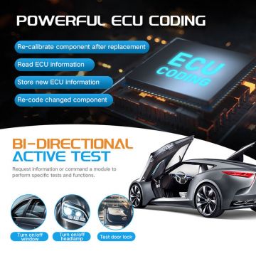 FOXWELL GT75 All System Car Diagnostic Tools 32 Special Function ECU Coding Active Test  Auto VIN Code Reader Support New Energy Cars -Obdzon-3
