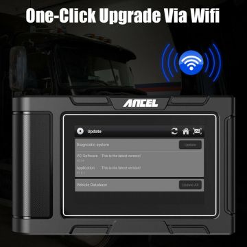 ANCEL HD3400 Heavy Truck Engine Diagnostic Scanner Compatible for Cummins CAT Detroit Paccar  All System DPF Regeneration Support 2 in 1 Truck And  Car Diagnostic -Obdzon-3