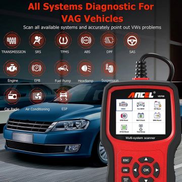 ANCEL VD700 OBD2 Scanner Car Diagnostics Full System Individual Scan Airbag ABS Oil EPB Reset Diagnostic Automotive Scanner Tool-Obdzon-2