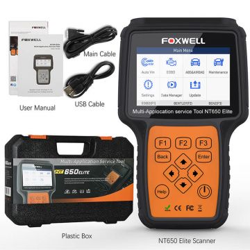 FOXWELL NT650 Elite Car Automotive Scanner OBD2 ABS Airbag Code Reader with SAS EPB DPF EPS CVT TPMS TPS Battery Registeration Oil Light Reset-Obdzon-4
